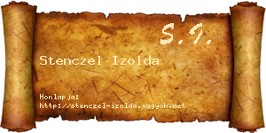 Stenczel Izolda névjegykártya
